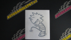Samolepka Boy čůrá 002 levá