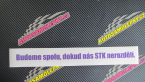 Samolepka Budeme spolu, dokud nás STK nerozdělí