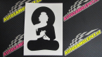 Samolepka Budha 001 silueta