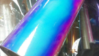 Samolepka Chrom folie 3D MODRO / FIALOVÁ chameleon zrcadlová wrap