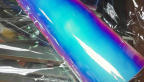 Samolepka Chrom folie 3D MODRO / FIALOVÁ chameleon zrcadlová wrap