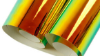 Samolepka Chrom folie 3D ZELENO / ORANŽOVÁ chameleon zrcadlová wrap