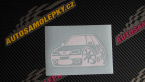 Samolepka Citroen saxo karikatura levá