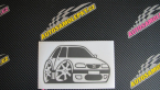 Samolepka Citroen saxo karikatura pravá