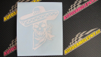 Samolepka Cowboy sombrero levá kostra