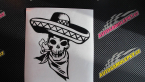 Samolepka Cowboy sombrero pravá kostra