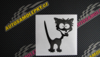 Samolepka Crazy cat pravá bláznivá kočka