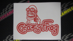 Samolepka Crazy frog 002 žabák