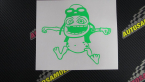 Samolepka Crazy frog levá