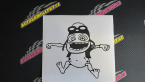 Samolepka Crazy frog levá
