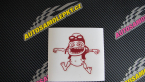 Samolepka Crazy frog levá
