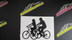 Samolepka Cyklisté 001 levá pár