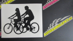 Samolepka Cyklisté 001 levá pár