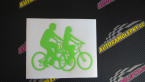 Samolepka Cyklisté 001 pravá pár