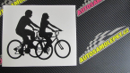 Samolepka Cyklisté 001 pravá pár