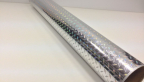 Samolepka Diamond Plate mini holographic silver PRIME, stříbrná folie s holografickým efektem