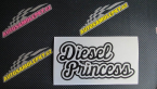Samolepka Diesel princess nápis