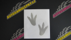 Samolepka Dinosaurus stopy 001 levá