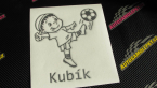 Samolepka Dítě v autě 022 pravá fotbalista s míčem