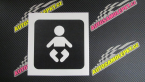 Samolepka Dítě v autě 093 symbol miminka