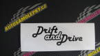 Samolepka Drift and drive nápis