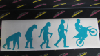 Samolepka Evoluce 002 motokros pravá