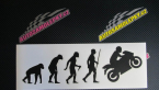 Samolepka Evoluce 004 pravá motorkář