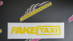 Samolepka Fake taxi nápis