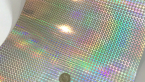 Samolepka Fantasy 1/4 mosaic silver PRIME, stříbrná folie s holografickým efektem