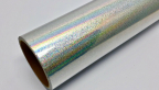 Samolepka Fantasy holo gliter silver PRIME, stříbrná folie s holografickým efektem