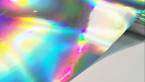 Samolepka Fantasy rainbow silver PRIME, stříbrná zrcadlová duhová folie s holografickým efektem