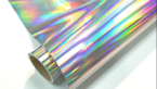 Samolepka Fantasy rainbow silver PRIME, stříbrná zrcadlová duhová folie s holografickým efektem