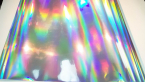 Samolepka Fantasy rainbow silver PRIME, stříbrná zrcadlová duhová folie s holografickým efektem