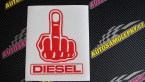 Samolepka Fuck off diesel