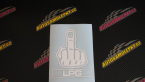 Samolepka Fuck off LPG