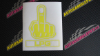 Samolepka Fuck off LPG