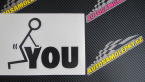 Samolepka Fuck you 002