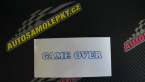 Samolepka Game over v řádce