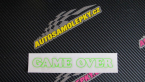 Samolepka Game over v řádce