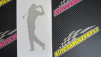 Samolepka Golfista 005 levá