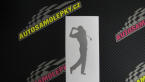 Samolepka Golfista 005 pravá