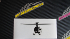 Samolepka Helikoptéra model 001 pravá
