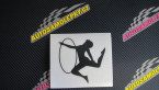Samolepka Hula Hop 002 levá gymnastka s obručí