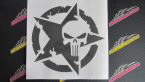 Samolepka Hvězda army 004 Punisher
