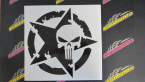 Samolepka Hvězda army 004 Punisher