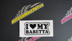 Samolepka I love my babeta