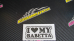 Samolepka I love my babeta