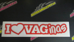 Samolepka I Love vaginas