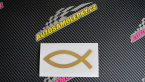 Samolepka Jesus rybička 002 křesťanský symbol