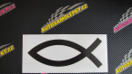 Samolepka Jesus rybička 002 křesťanský symbol